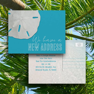 Sand Dollar New Address Announcement Postcard