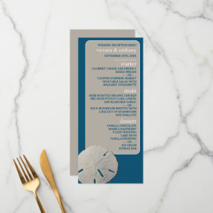 Sand dollar, Ocean Blue Beach Wedding Menu