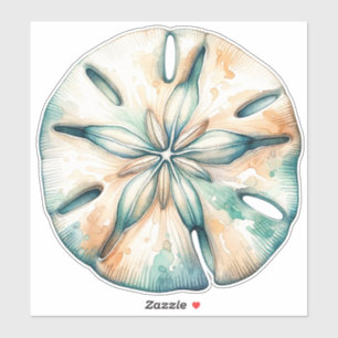 Sand Dollar Ocean Splash Sea Watercolor Wedding
