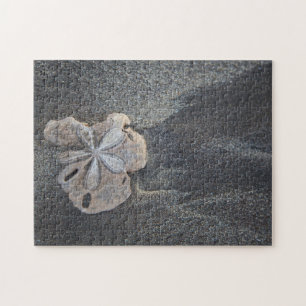 Sand dollar on sand jigsaw puzzle