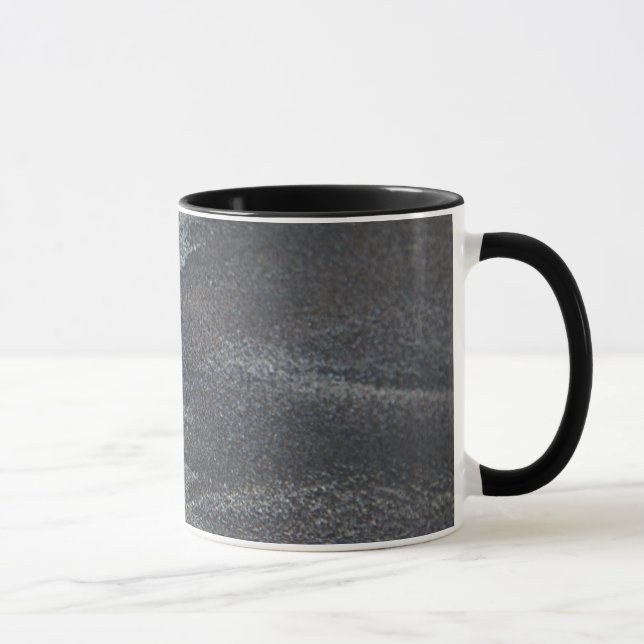 Sand dollar on sand mug (Right)
