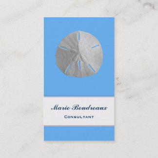 Sand Dollar on Tropical Blue Business Card