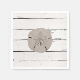 Sand Dollar Painting Beach Shiplap Napkin