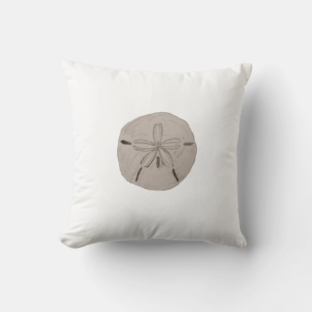 Sand Dollar Painting Pillow (Front)