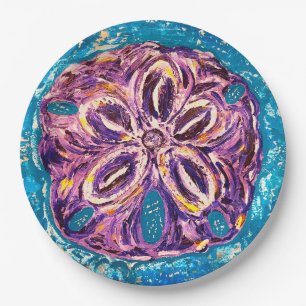 Sand Dollar Paper Plate