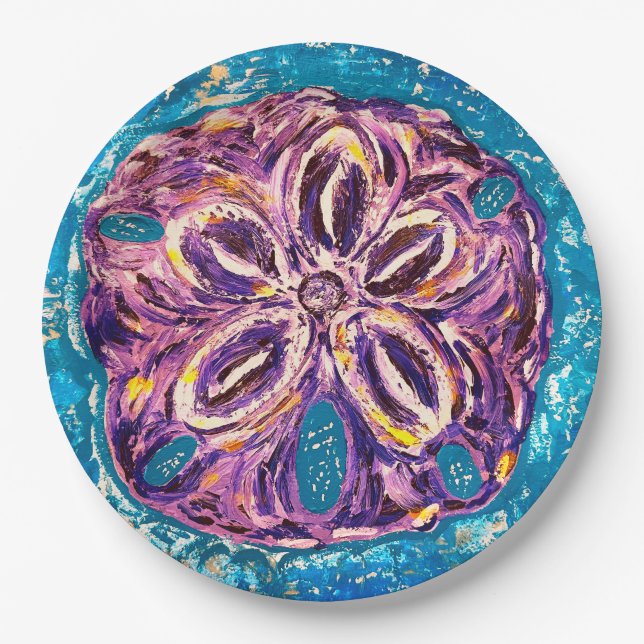 Sand Dollar Paper Plate (Front)