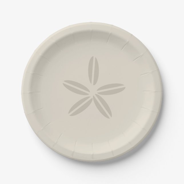 Sand Dollar Paper Plate (Front)