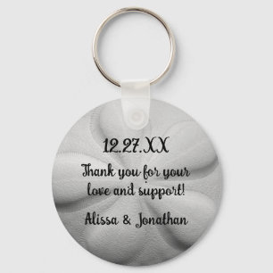 Sand Dollar Personalised Key Ring Wedding Favour