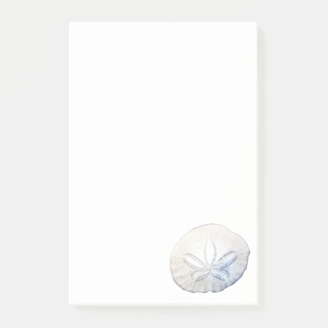 Sand Dollar Photo 4x6 Notes Stationery (Front)