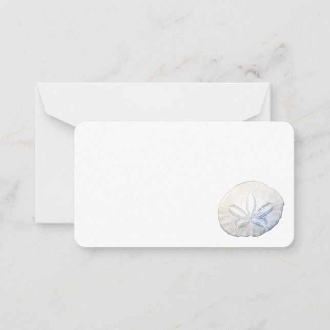Sand Dollar Photo Flat Note Cards (Front)