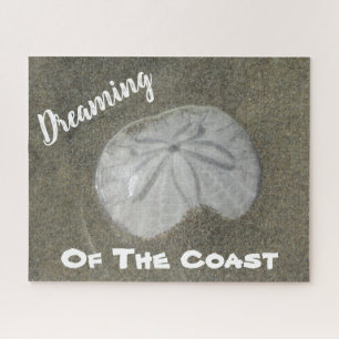 Sand Dollar Photo Wet Sand Beach Nature Coastal Jigsaw Puzzle