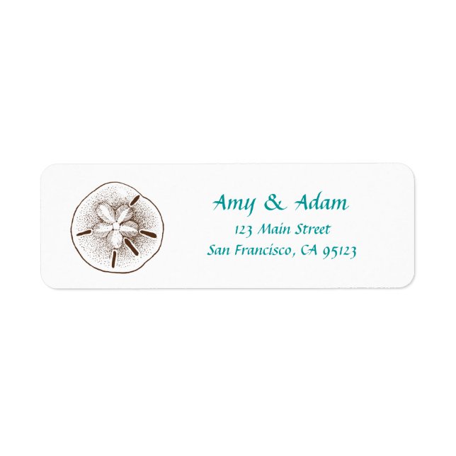 Sand Dollar Return Address Label (Front)