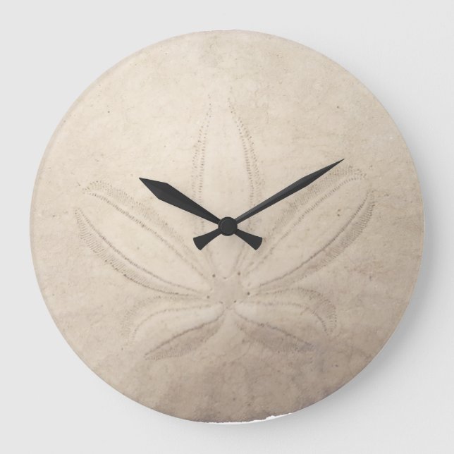 Sand Dollar Round Clock (Front)