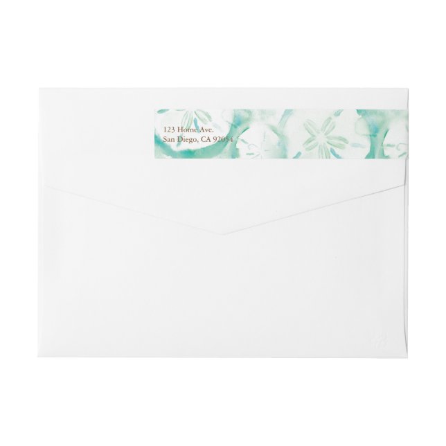 Sand Dollar Seafoam Wrap Around Label (Back)