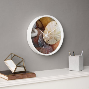Sand Dollar Seashells Beach Theme Clock