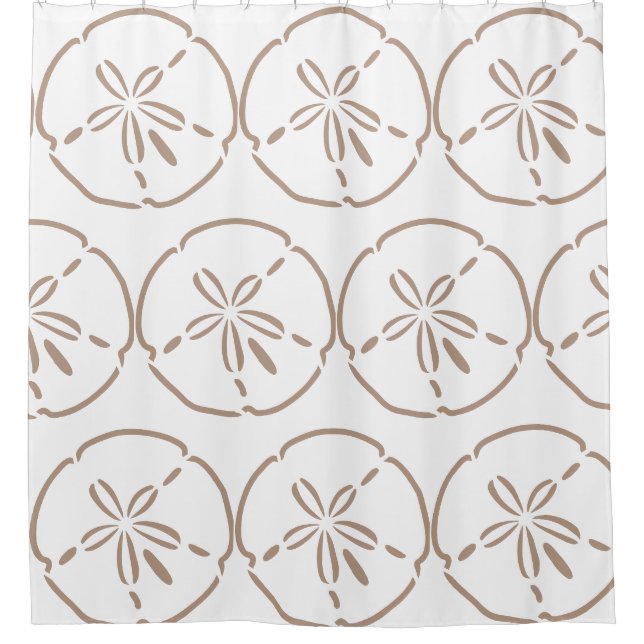 Sand Dollar Shower Curtain (Front)