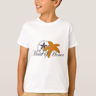Sand Dollar Starfish Maid of Honour T-Shirt