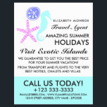 Sand Dollar, Starfish, Seahorse, Travel Agent Flyer<br><div class="desc">Sand Dollar,  Starfish,  Seahorse,  Travel Agent Advertising Flyers By The Business Card Store.</div>