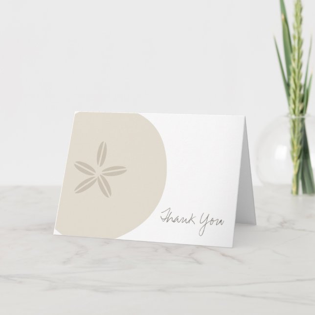 Sand Dollar Thank You Card (Front)