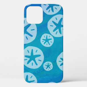 Sand Dollar White and Blue Pattern Case-Mate iPhon iPhone 12 Case