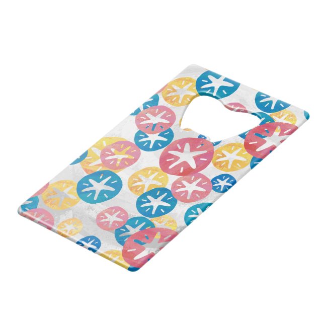 Sand Dollar Yellow Red Blue Pattern (Front Angled)