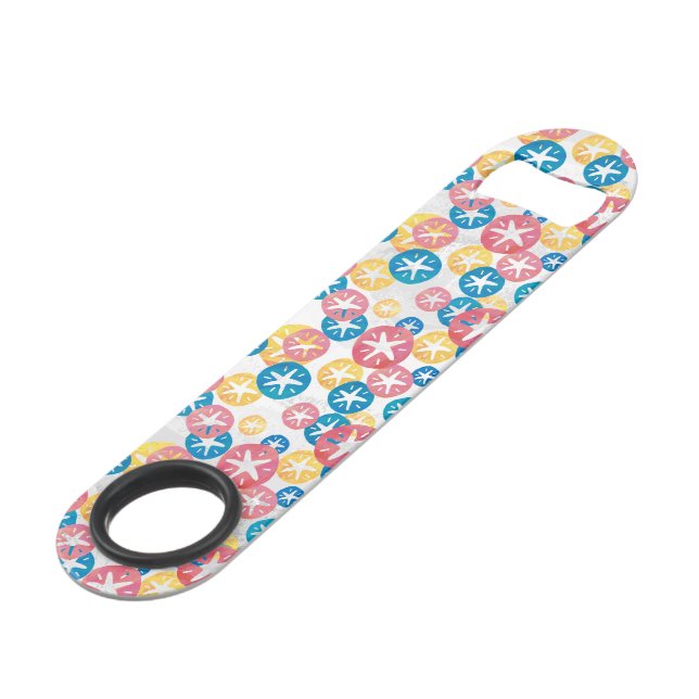 Sand Dollar Yellow Red Blue Pattern (Front Angled)