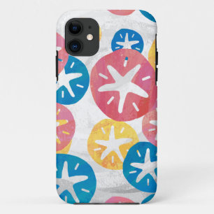 Sand Dollar Yellow Red Blue Pattern iPhone 11 Case