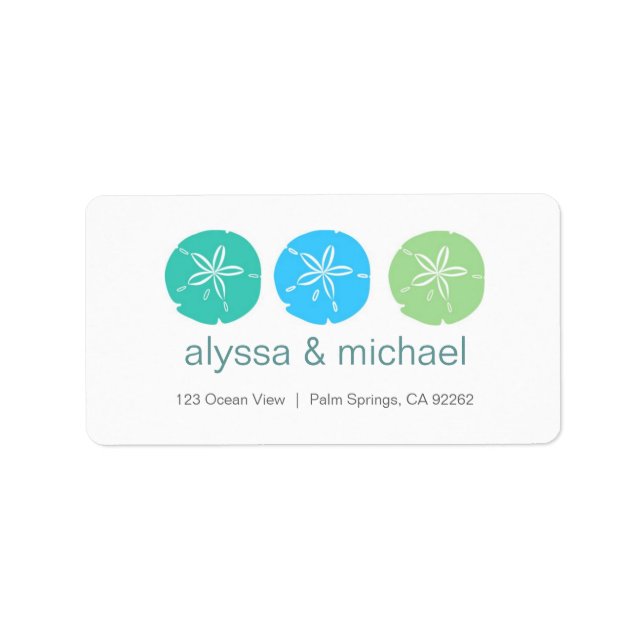 Sand Dollars Address Labels (Front)