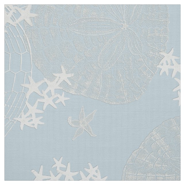 Sand Dollars and Starfish Fabric (Swatch)
