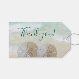 Sand Dollars Beach Wedding Thank You Gift Tags