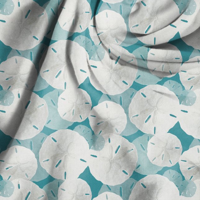 Sand Dollars Pattern Blue Fabric (Creator Uploaded)