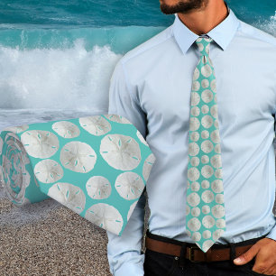Sand Dollars Wedding Grooms Tie