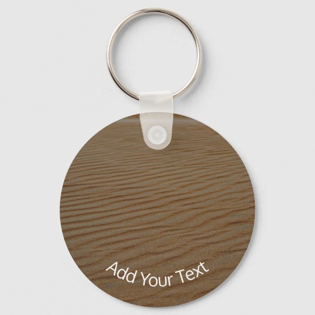Sand Dune-Abstract by Shirley Taylor Key Ring (Front)