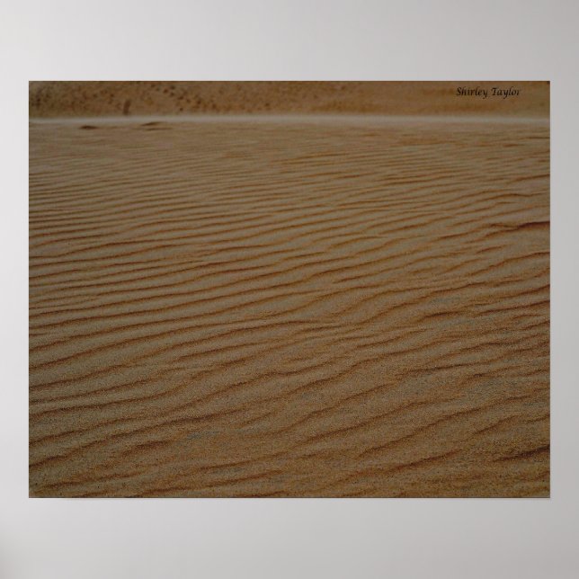 Sand Dune-Abstract by Shirley Taylor Poster (Front)