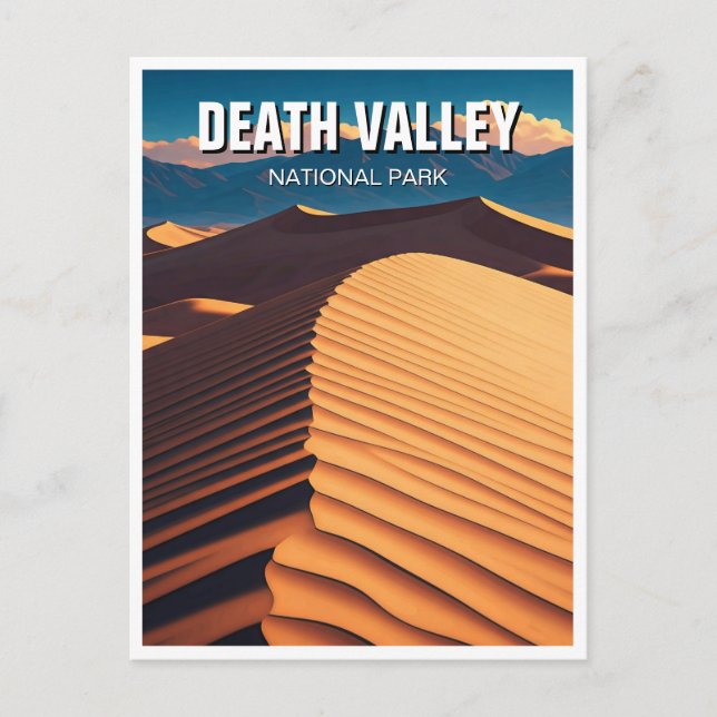 Sand Dune Death Valley National Park Souvenir Postcard (Front)