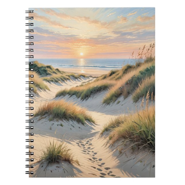 Sand Dune Footprints Notebook (Front)
