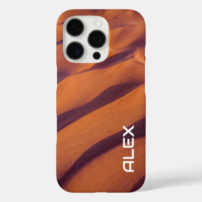 Sand Dunes Aerial View – Natural Desert Texture Case-Mate iPhone Case (Back)