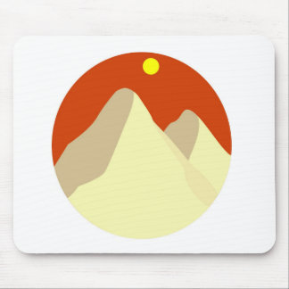 Sand Dunes Amongst Orange Sky Mouse Pad