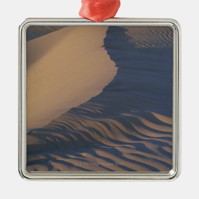Sand dunes at Mesquite Flats Metal Ornament (Front)