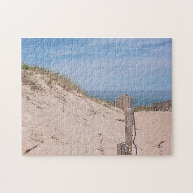 Sand dunes at Race Point, Cape Cod Jigsaw Puzzle (Horizontal)