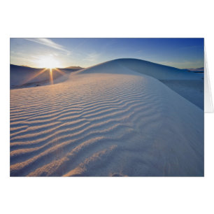Sand dunes at White Sands National Monument in 5