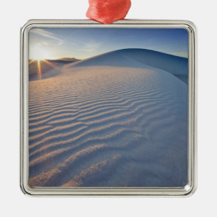 Sand dunes at White Sands National Monument in 5 Metal Tree Decoration