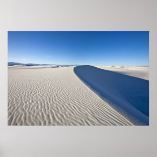 Sand dunes at White Sands National Monument in Poster