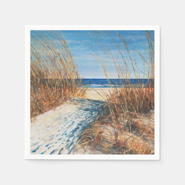 Sand Dunes Beach Art | Napkins (Front)