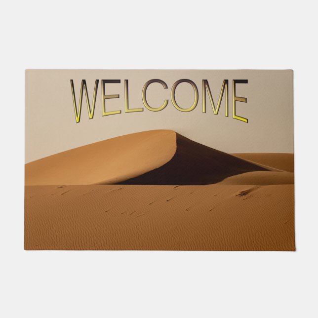 Sand Dunes Desert Landscape Welcome Doormat (Front)
