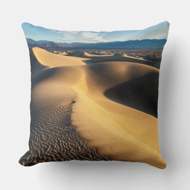 Sand dunes in Death Valley, CA Cushion (Front)