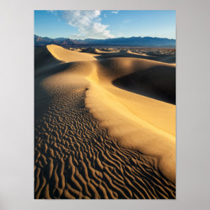 Sand dunes in Death Valley, CA Poster
