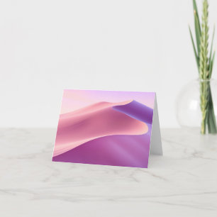 Sand dunes in pink and lavender note card