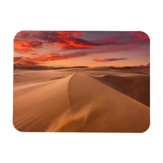 Sand Dunes in the Desert at Sunset Magnet (Horizontal)