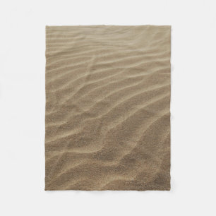 Sand dunes in the morning fleece blanket